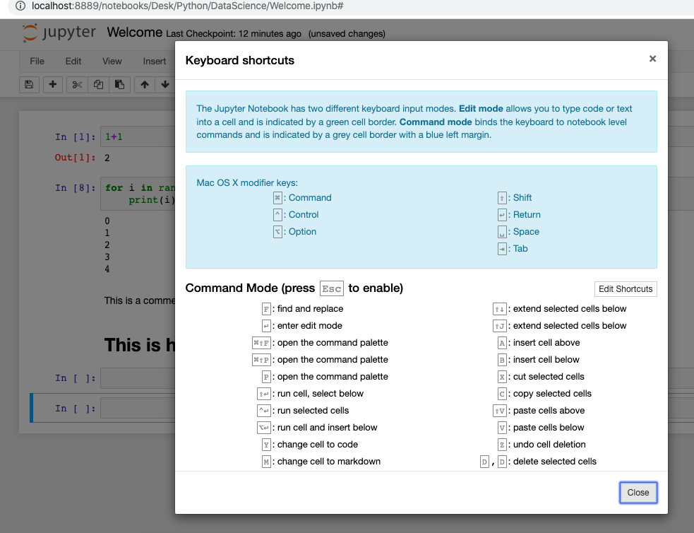 jupyter notebook shortcuts comment jupyter notebook shortcuts comment